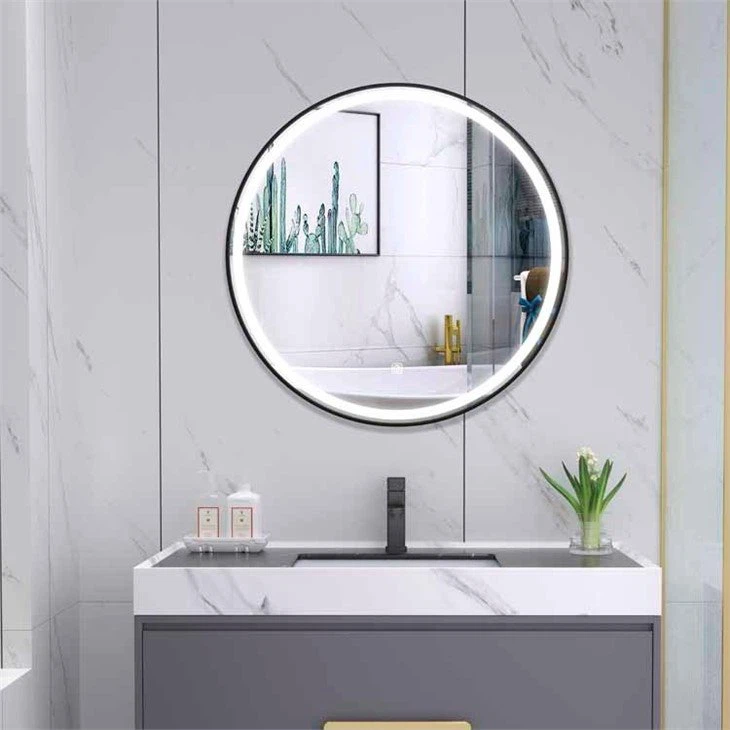 round illuminated bathroom mirror round illuminated bathroom mirror